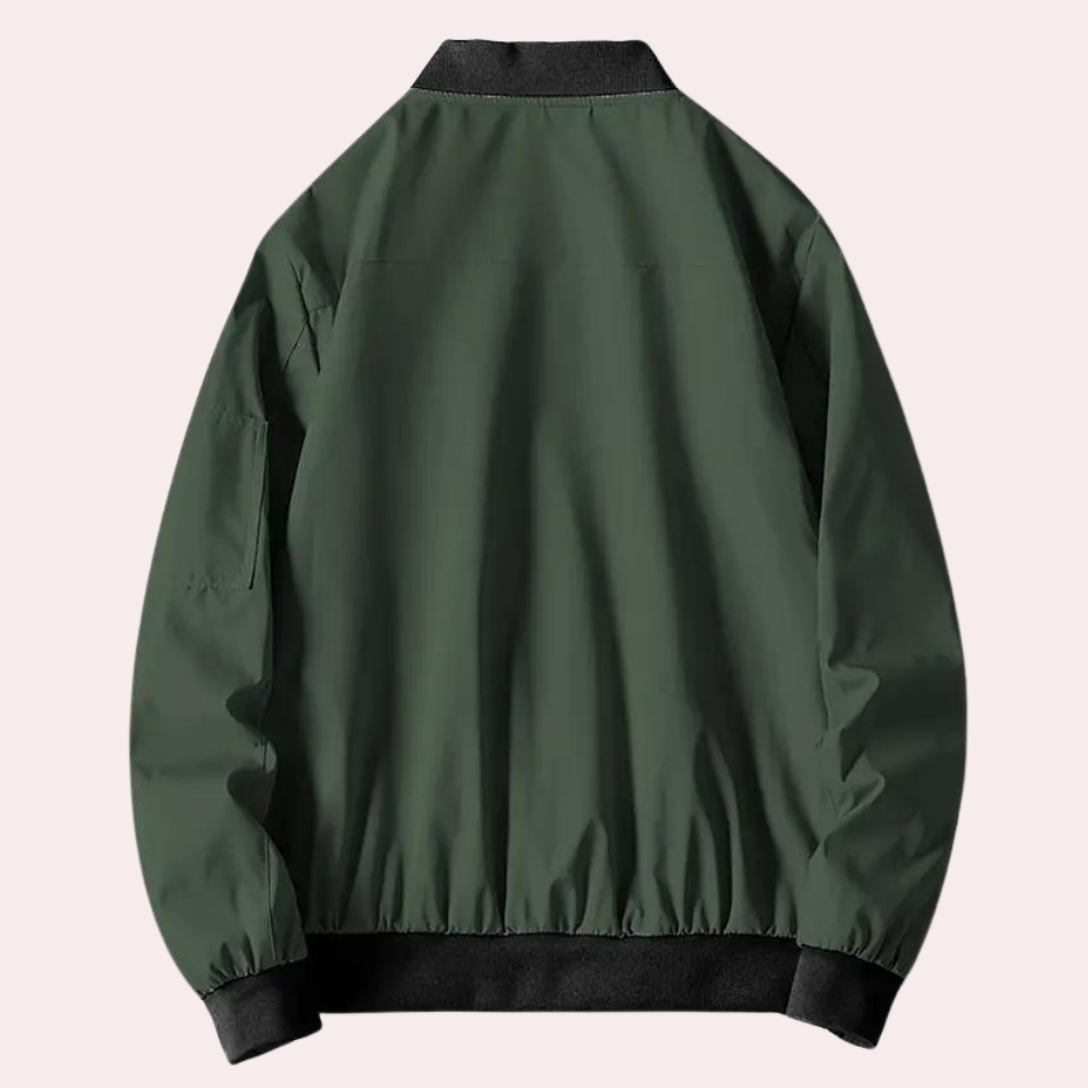 Artiom | Men's autumn bomber jacket with minimalist design 1