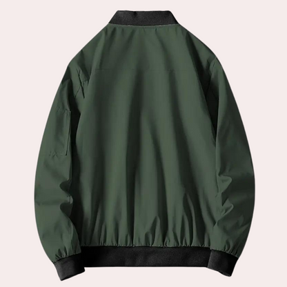 Artiom | Men's autumn bomber jacket with minimalist design 1
