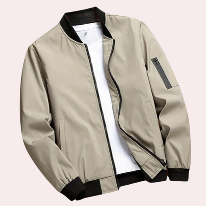Artiom | Men's autumn bomber jacket with minimalist design 2