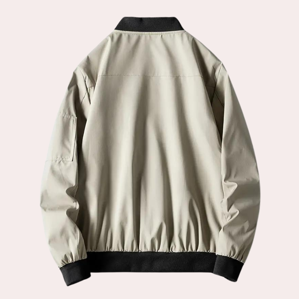 Artiom | Men's autumn bomber jacket with minimalist design 3