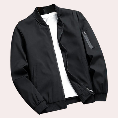Artiom | Men's autumn bomber jacket with minimalist design 4