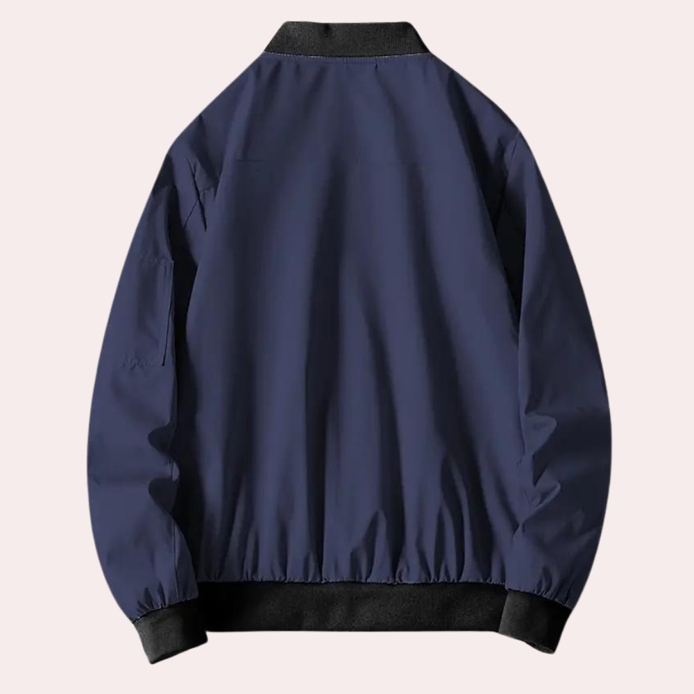 Artiom | Men's autumn bomber jacket with minimalist design 7