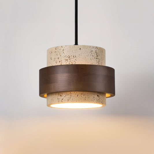 Ascend Retro Stone Wabi-Sabi Pendant 0