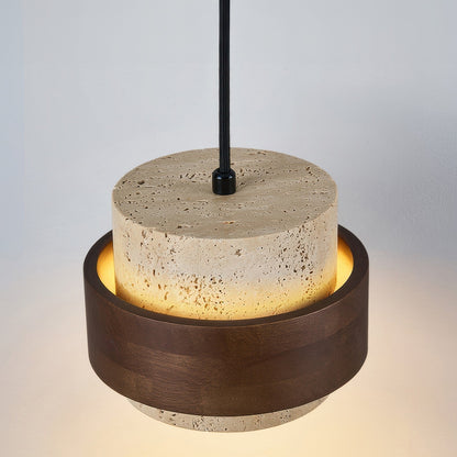Ascend Retro Stone Wabi-Sabi Pendant 7