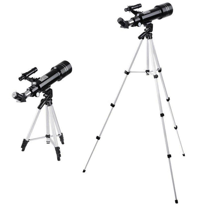 Astronomical Refractor Telescope 400/70mm 66x Magnification Refractive Eyepieces Tripod Beginners 2