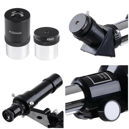 Astronomical Refractor Telescope 400/70mm 66x Magnification Refractive Eyepieces Tripod Beginners 6