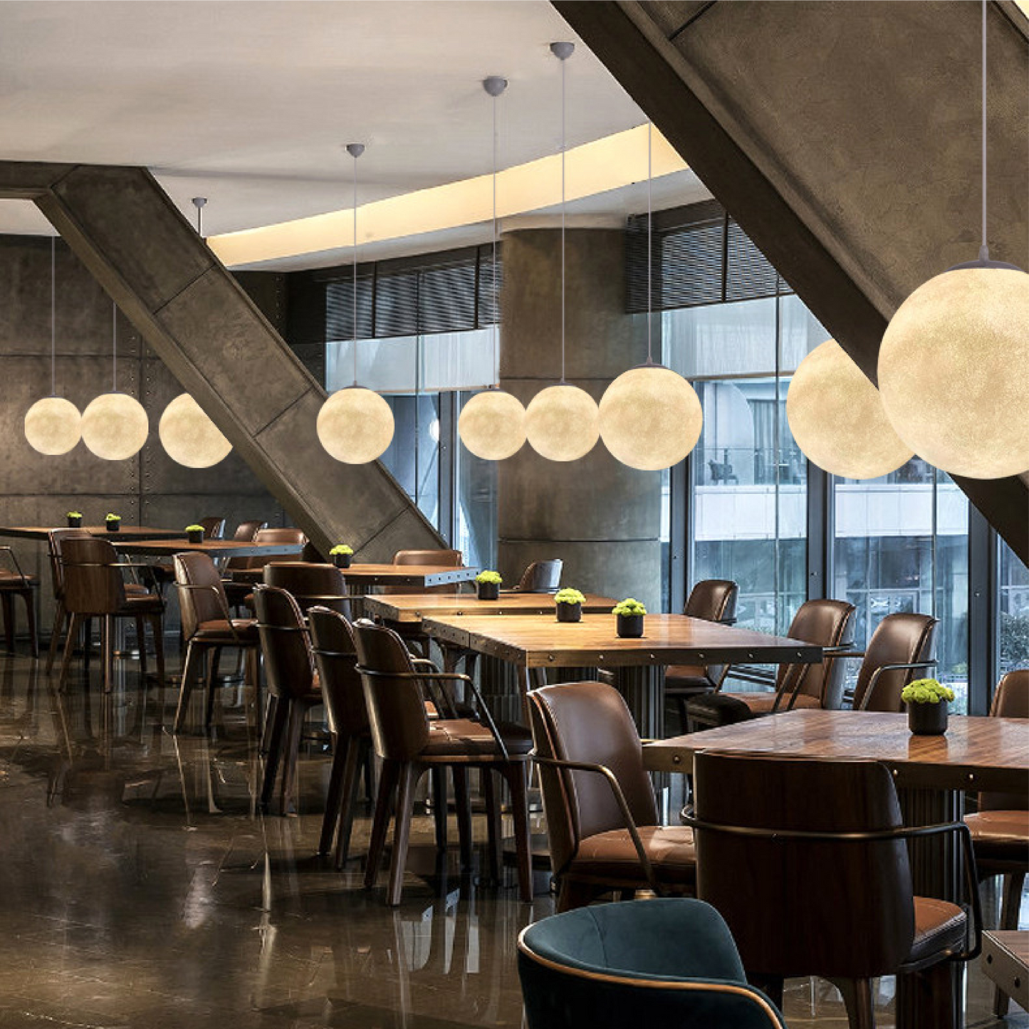 Auralis | Nostalgic Moon Pattern Hanging Lamp 2