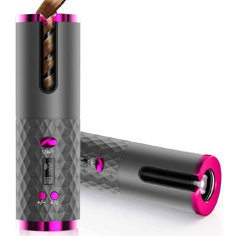Cordless Auto Hair Curler - Tourmaline Ceramic Barrel for Effortless Curls-2