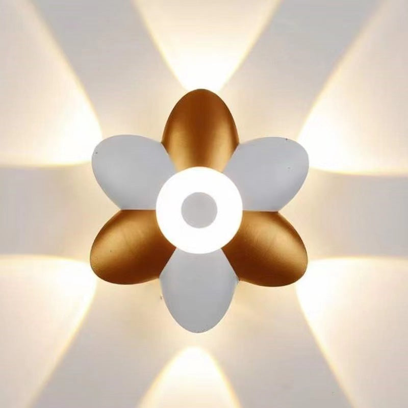 Variant image for Floraglow Waterproof LED Outdoor Wall Lamp - Stylish Flower Design for Garden Lighting-1