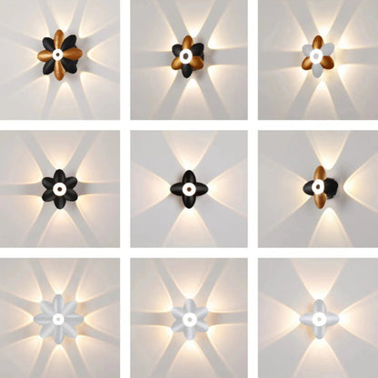 Floraglow Waterproof LED Outdoor Wall Lamp - Stylish Flower Design for Garden Lighting-4
