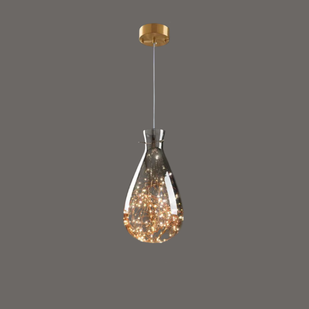 NebulaGlow - Grey Hanging Lamp