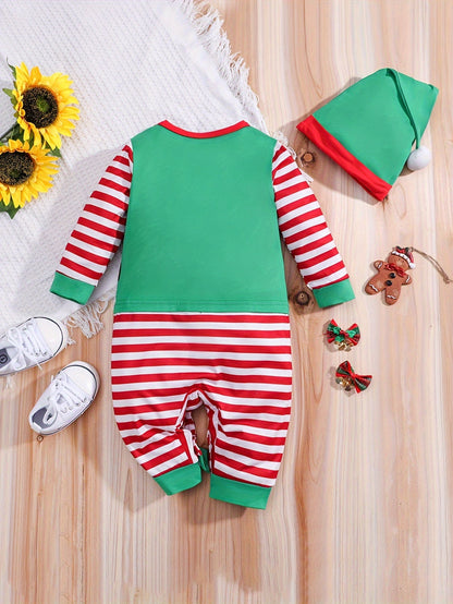 Baby Halloween Elf Costume Romper | Festive Long Sleeve 2