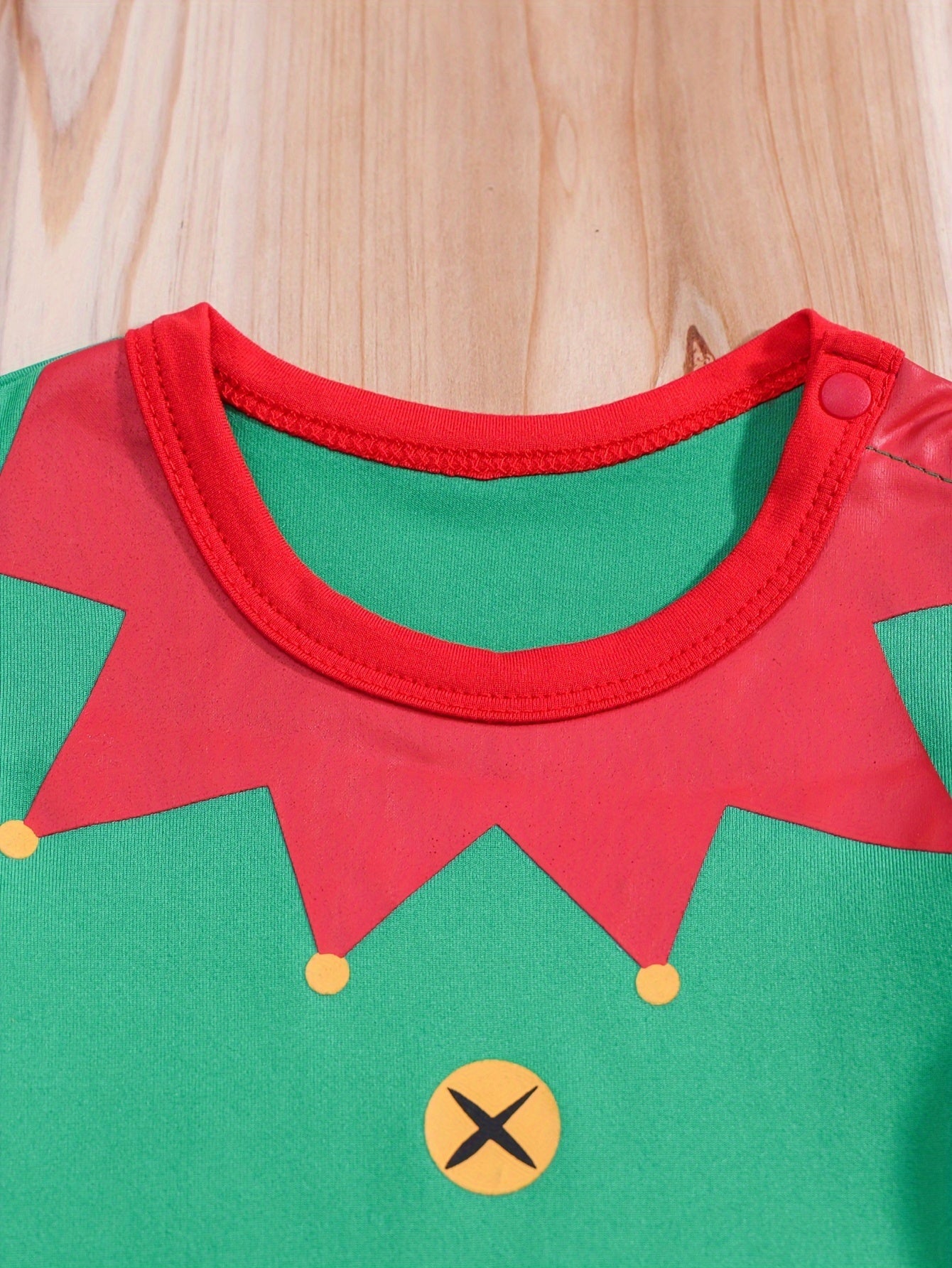Baby Halloween Elf Costume Romper | Festive Long Sleeve 3