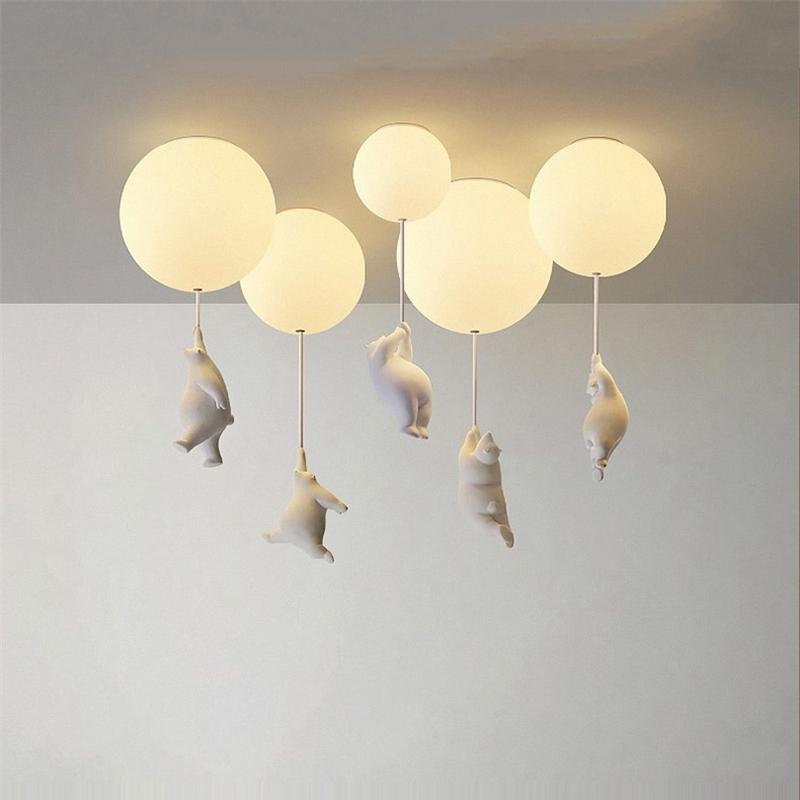 BalloonBear | Whimsical Playful LED Ceiling Light Fixture for Kids' Rooms 1