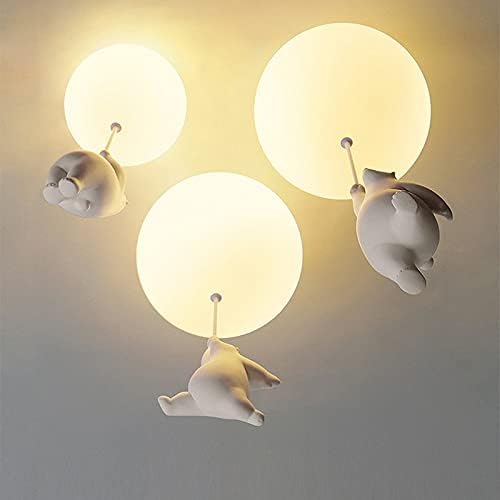BalloonBear | Whimsical Playful LED Ceiling Light Fixture for Kids' Rooms 8