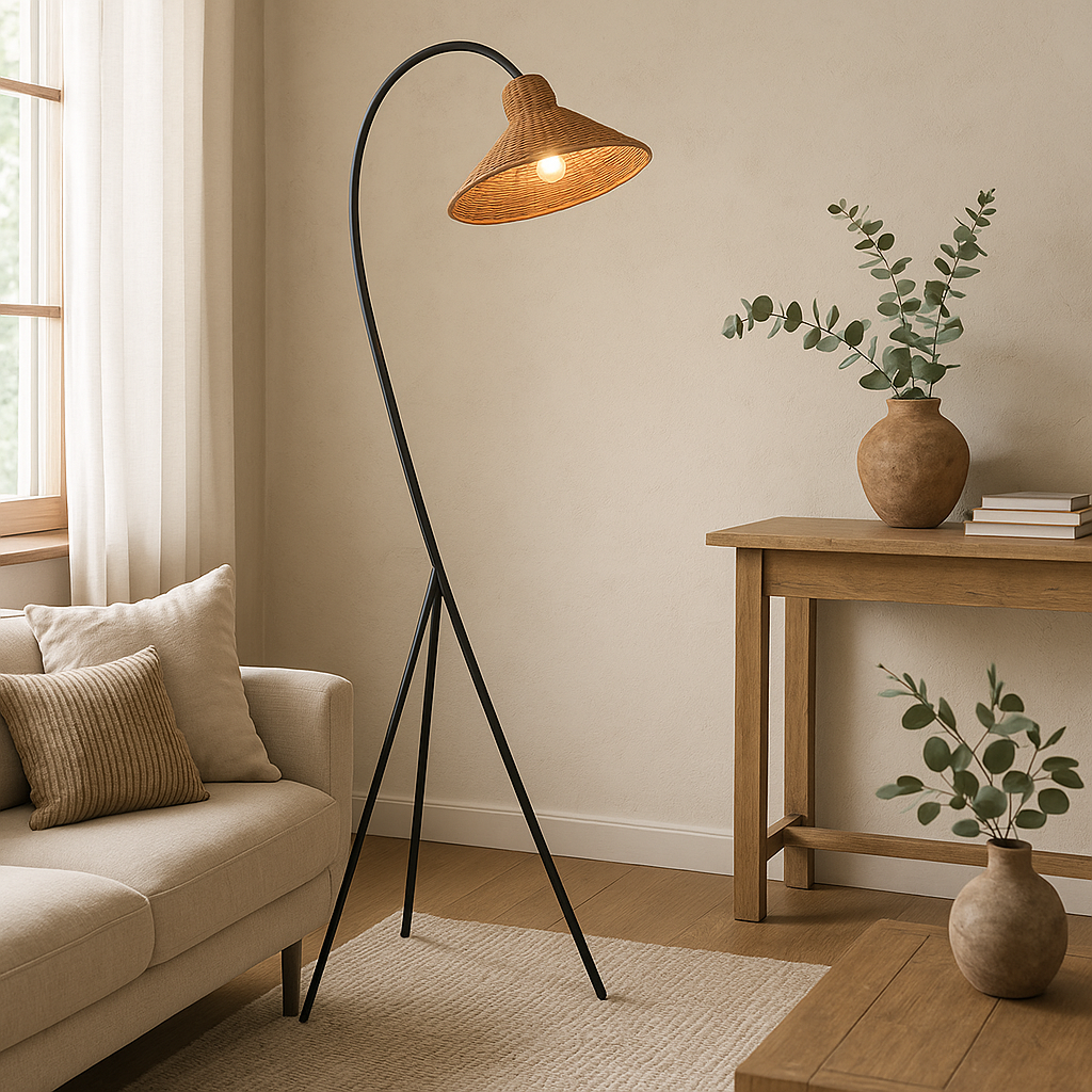 Bamboo Shade Floor Lamp 0