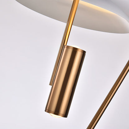 EleganceStone – White Aluminium Lamp with Marble Base