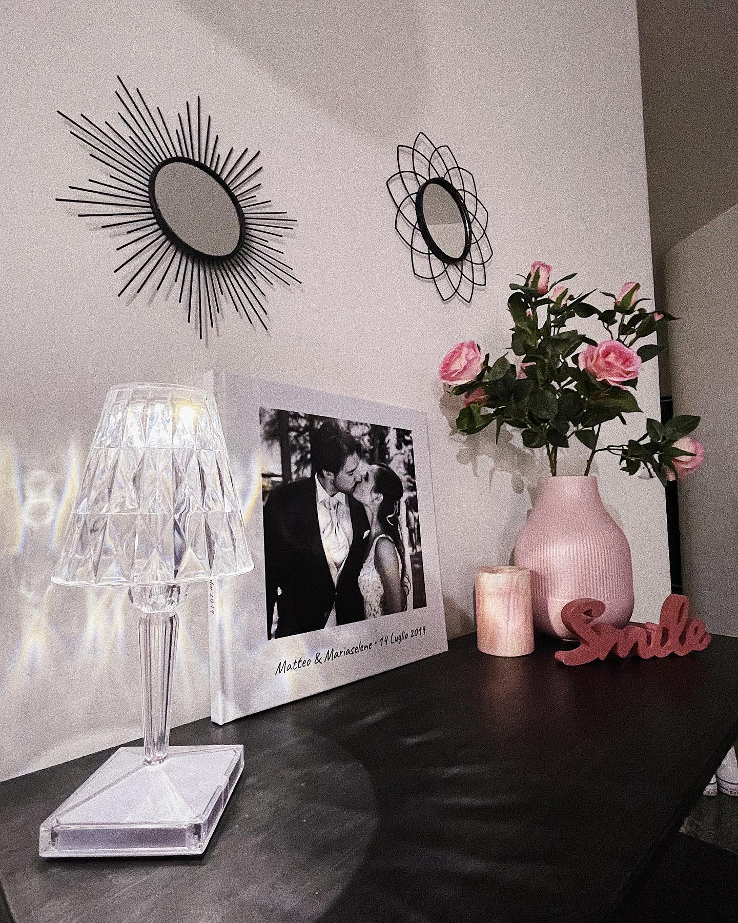 SparkleBeam - Modern LED Lamp with a Touch of Glamour