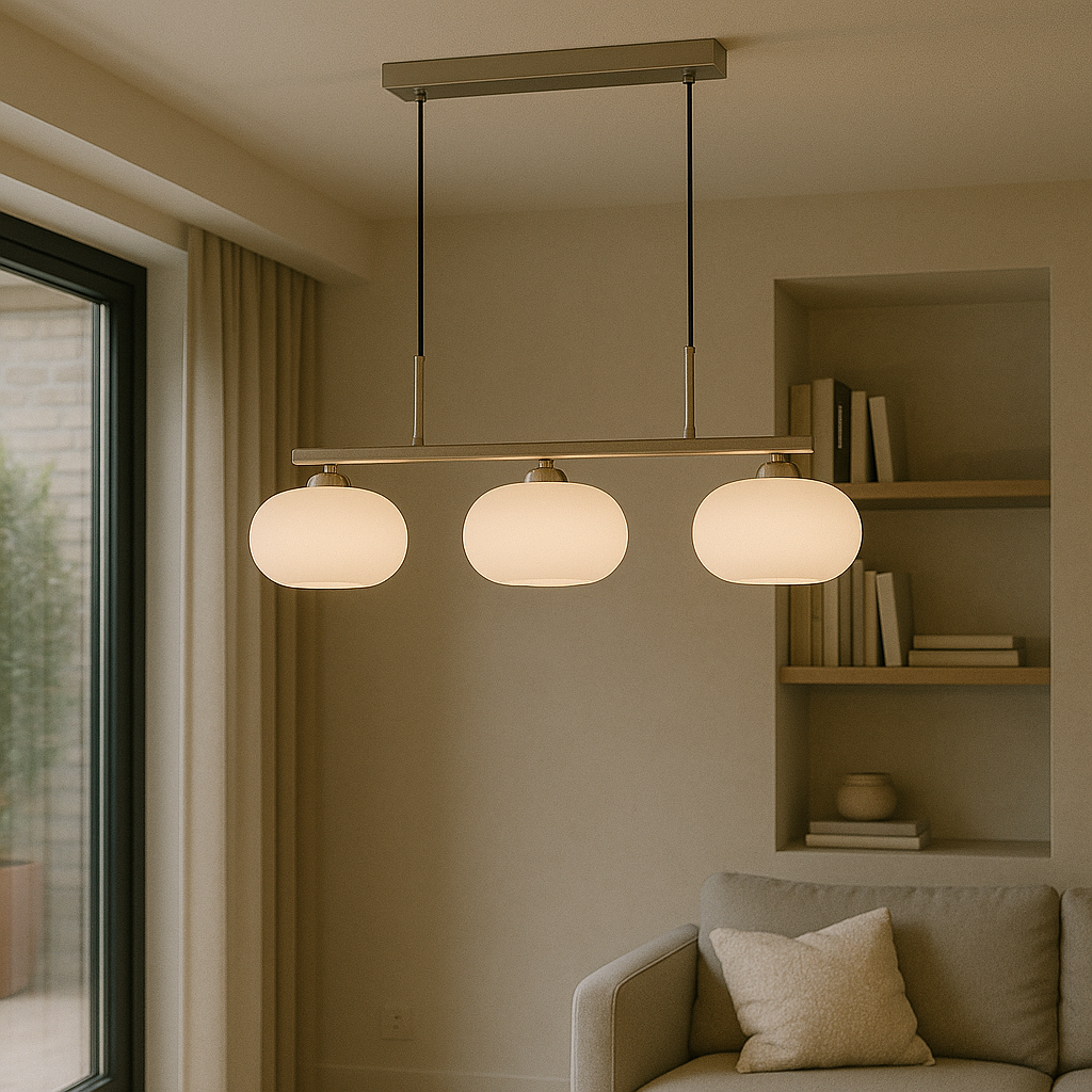 Bauhaus 3-head pendant lamp 2