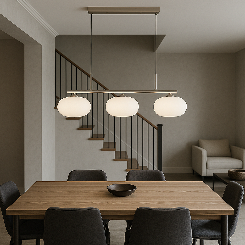 Bauhaus 3-head pendant lamp 3