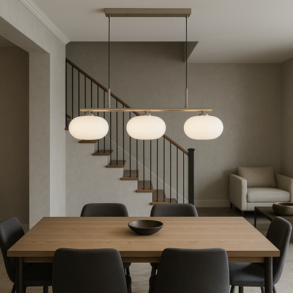 Bauhaus 3-head pendant lamp 3
