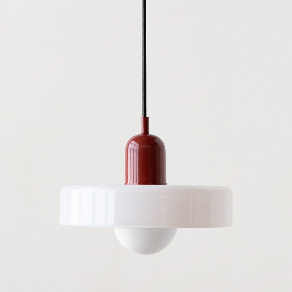 Bauhaus Colored Glass Pendant Lamp 0