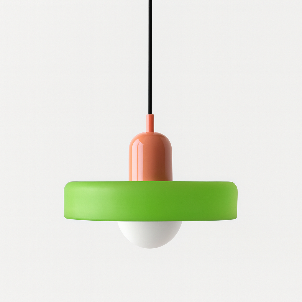 Bauhaus Colored Glass Pendant Lamp 10