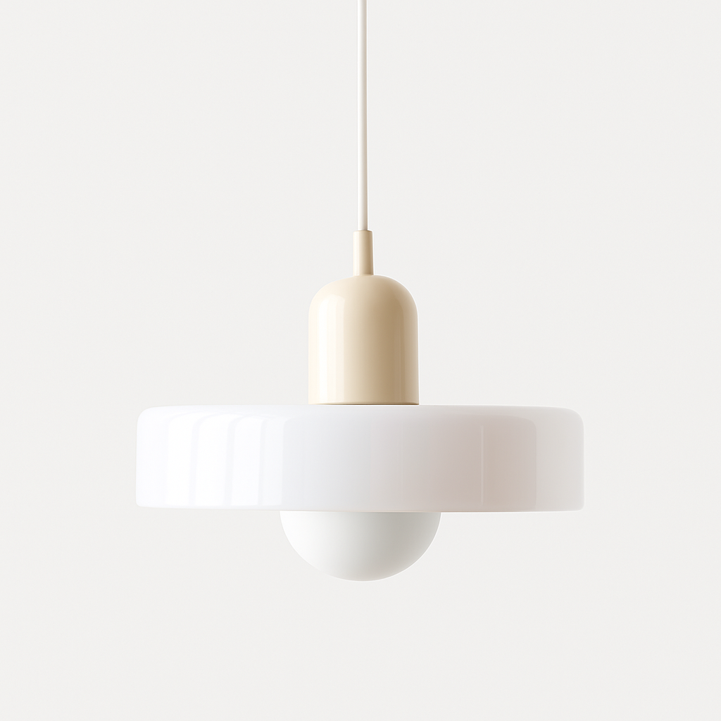 Bauhaus Colored Glass Pendant Lamp 11