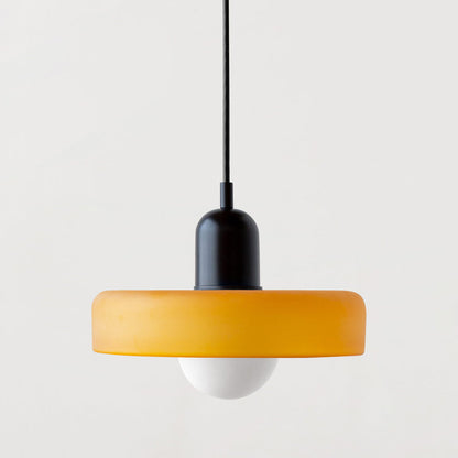 Bauhaus Colored Glass Pendant Lamp 12