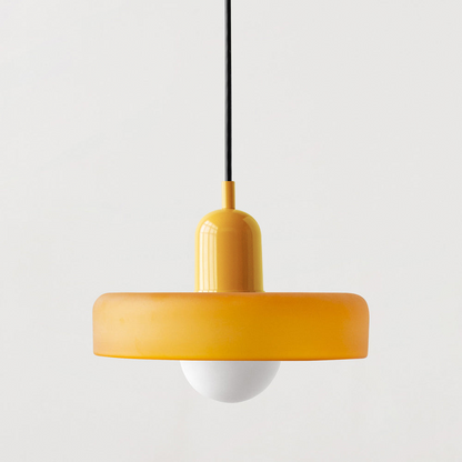Bauhaus Colored Glass Pendant Lamp 15