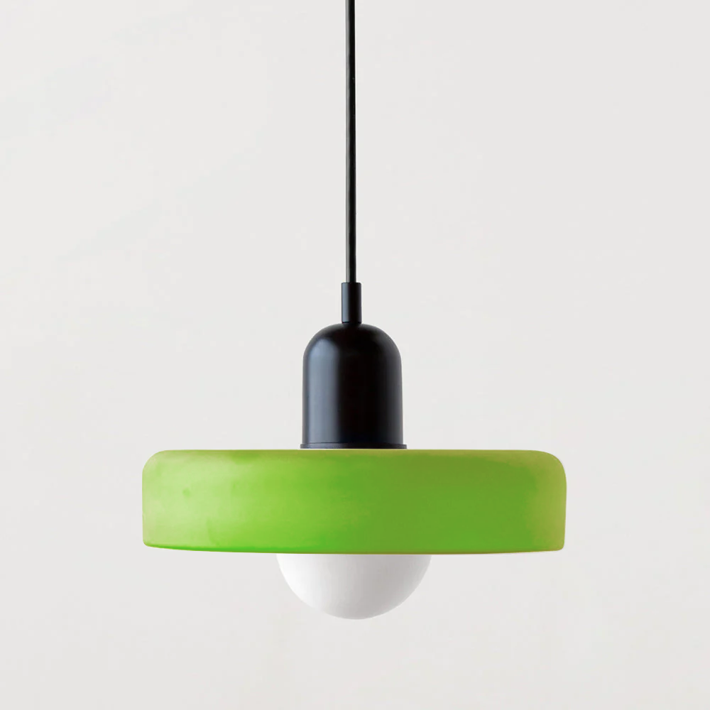 Bauhaus Colored Glass Pendant Lamp 19