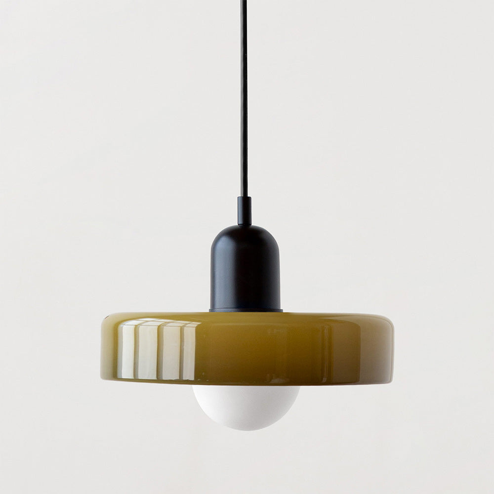 Bauhaus Colored Glass Pendant Lamp 20
