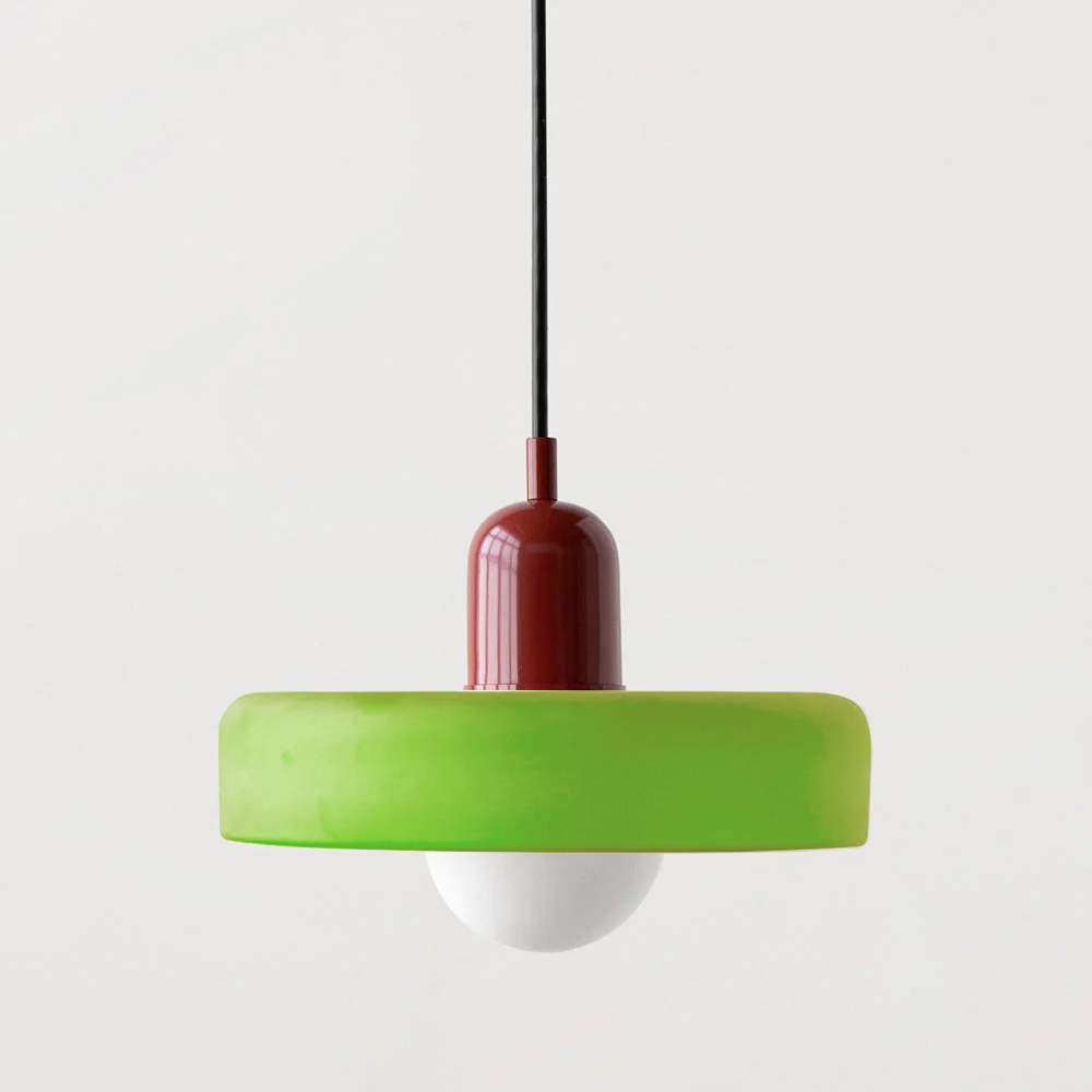 Bauhaus Colored Glass Pendant Lamp 21