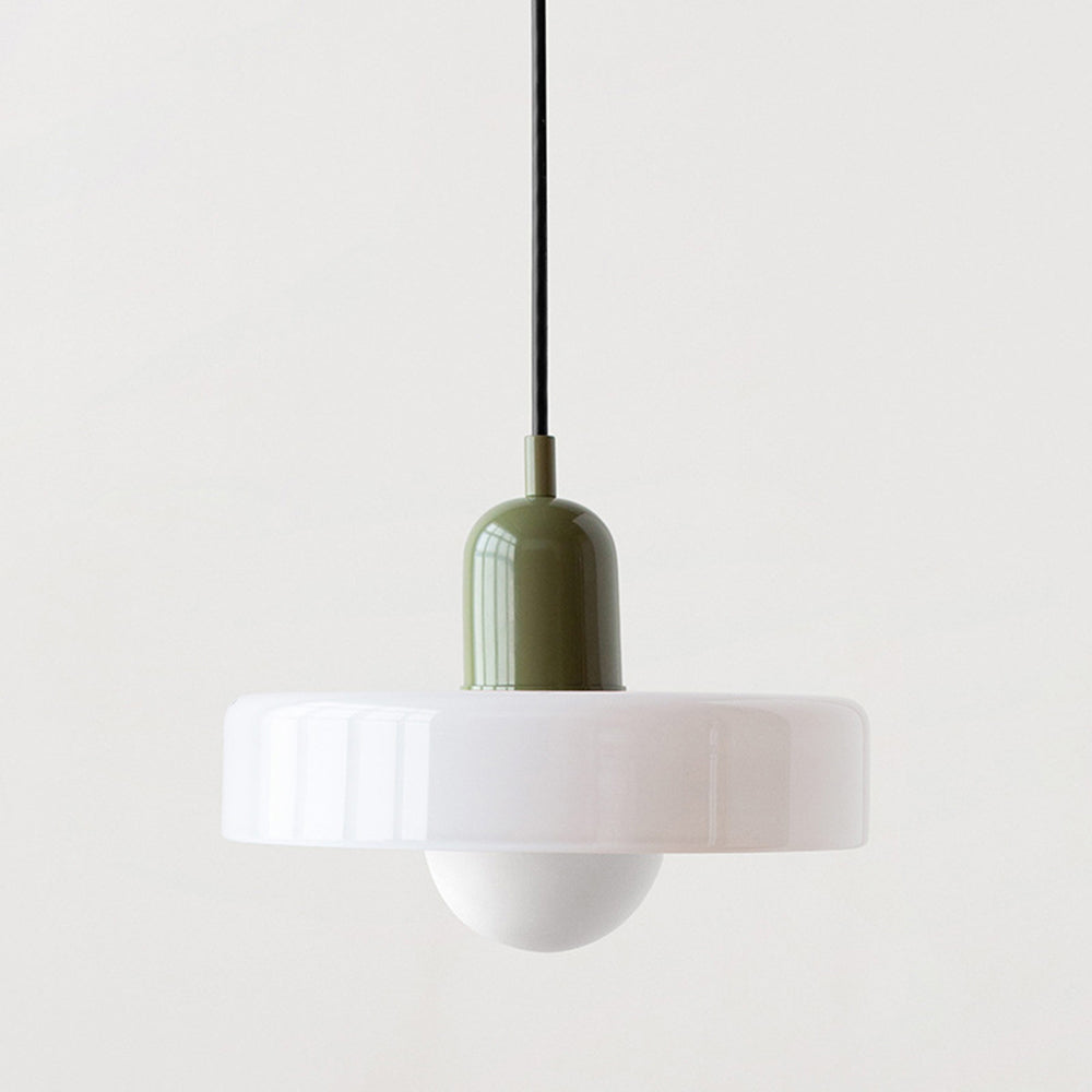 Bauhaus Colored Glass Pendant Lamp 23