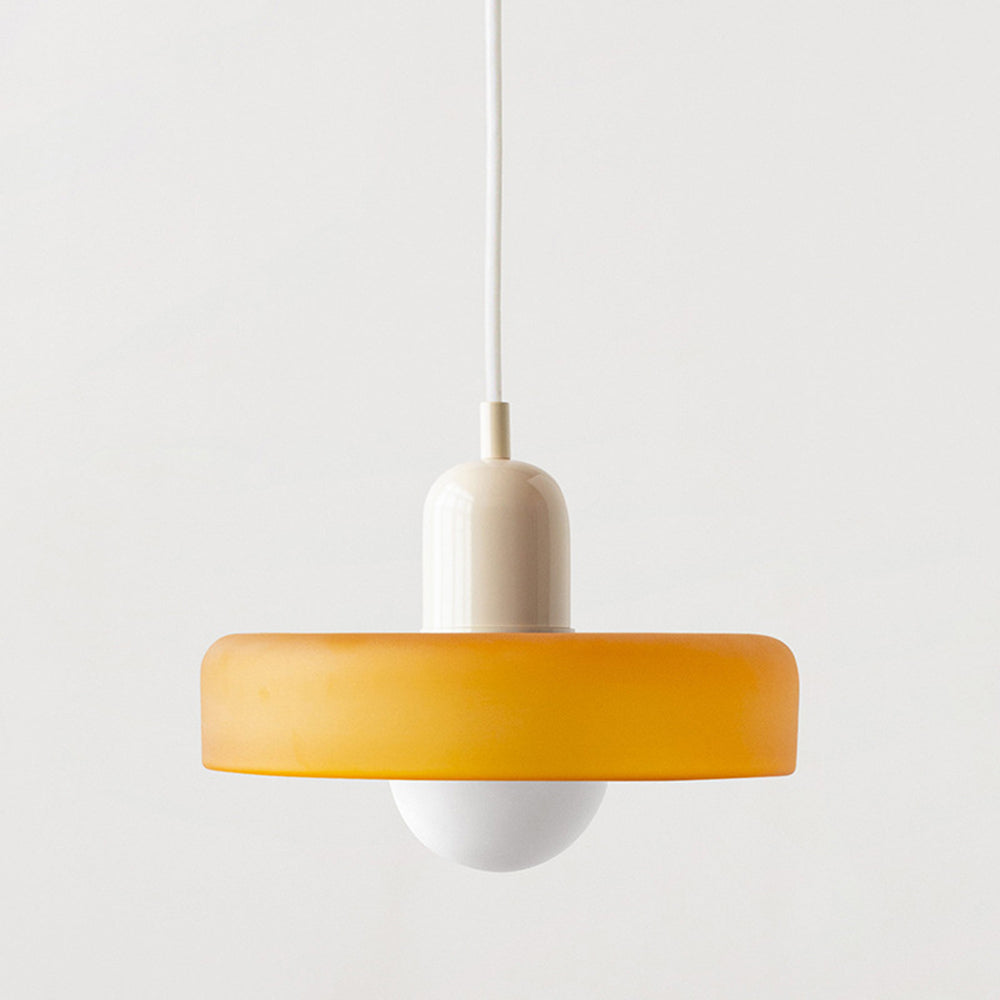 Bauhaus Colored Glass Pendant Lamp 24