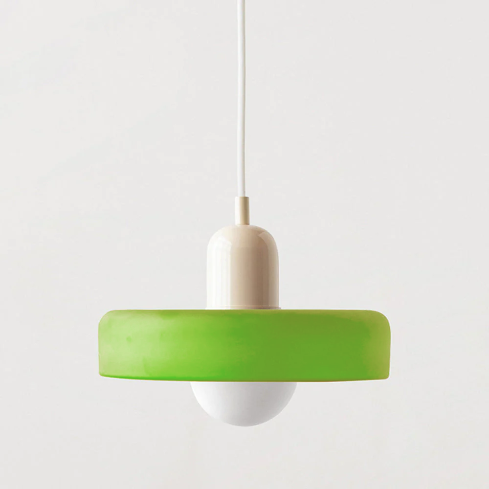 Bauhaus Colored Glass Pendant Lamp 26