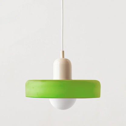 Bauhaus Colored Glass Pendant Lamp 26
