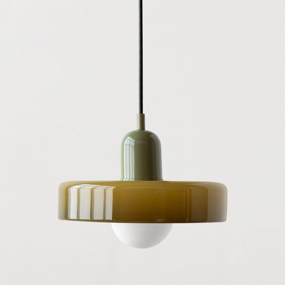 Bauhaus Colored Glass Pendant Lamp 28