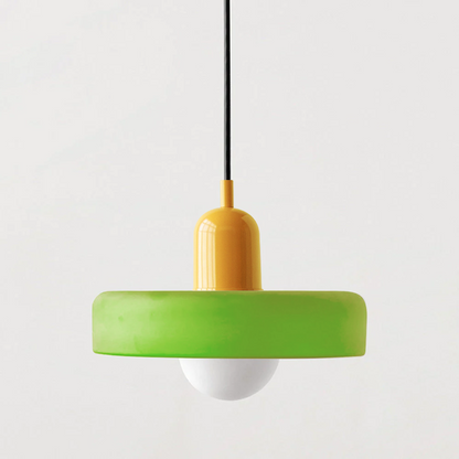 Bauhaus Colored Glass Pendant Lamp 29