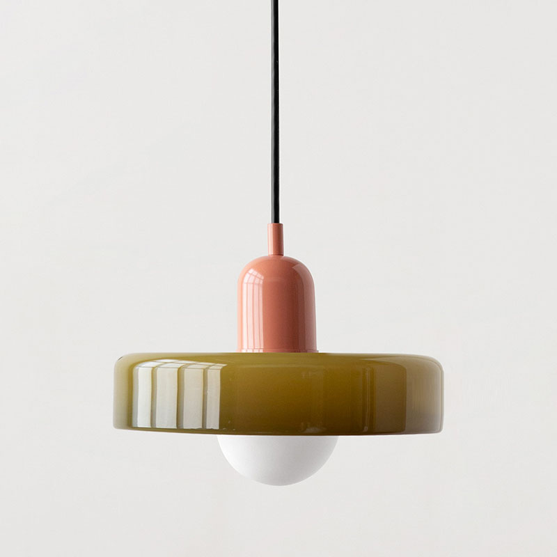 Bauhaus Colored Glass Pendant Lamp 30