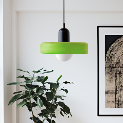 Bauhaus Colored Glass Pendant Lamp 4