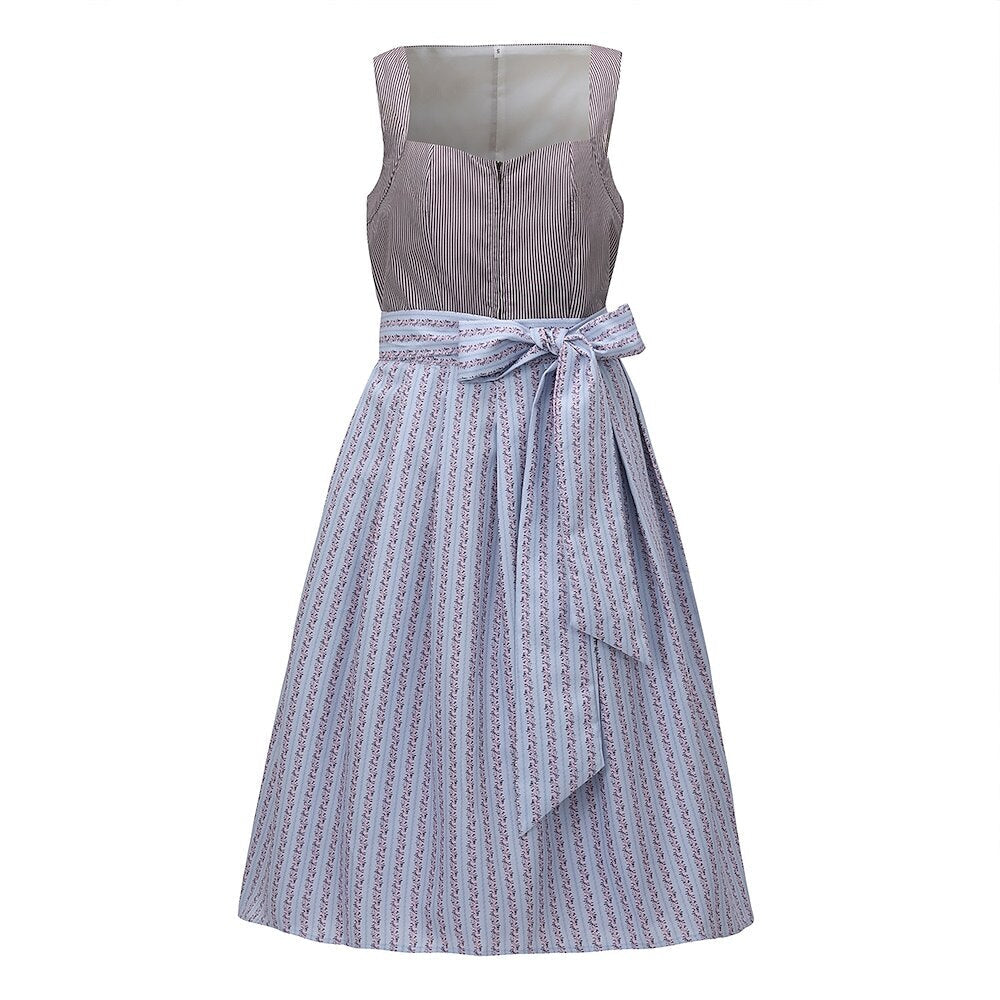 Bavarian dirndl dress with striped apron – Oktoberfest | Classic traditional style for authentic Wiesn moments 1