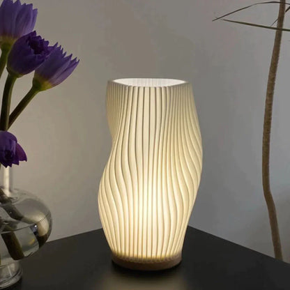 CalmGlow – Elegante Wave-Tischlampe