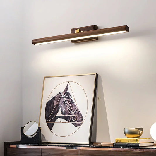 WalnutGlow – Sleek Black Walnut Lamp