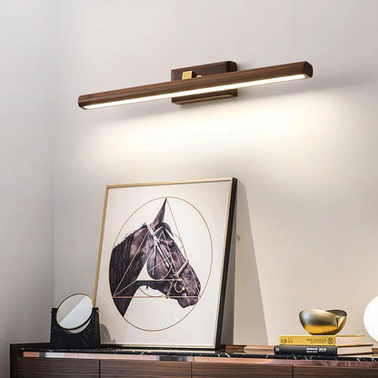 LumeMystic – Elegant Black Walnut Lamp