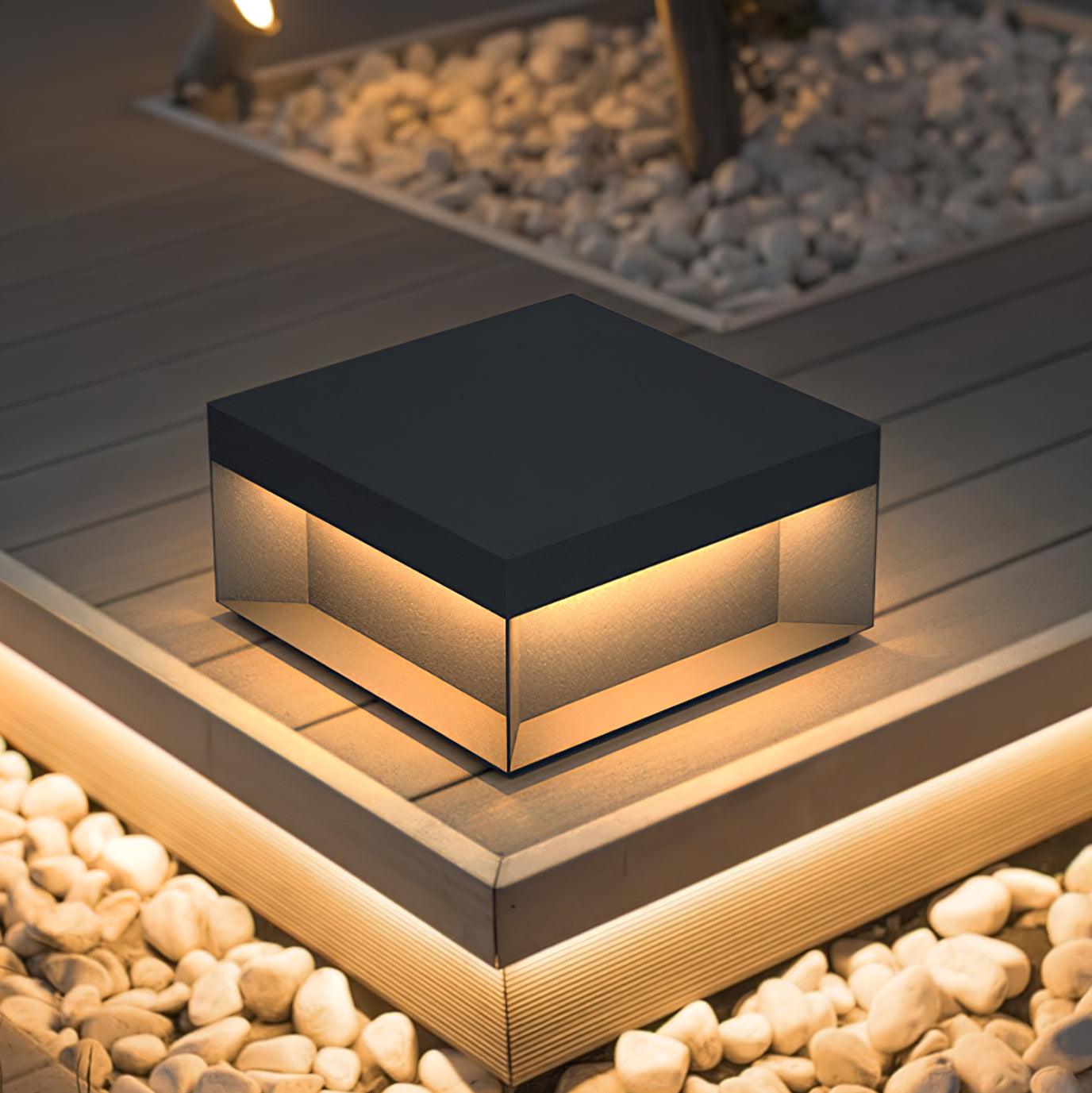 Everlume - Stylish Solar Outdoor Lamp with Matte Acrylic Roof for Gardens-4