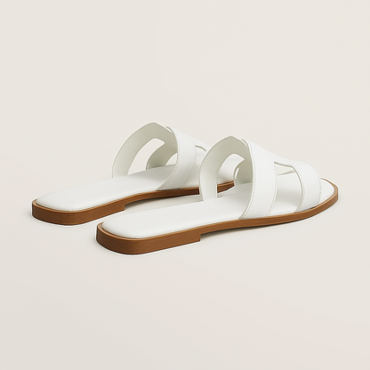 Black Flat Sandals for Women with Adjustable Straps and Ergonomic Footbed – Stylish Cut Out Design 4