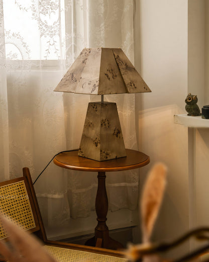 PineAura - Wooden Table Lamp