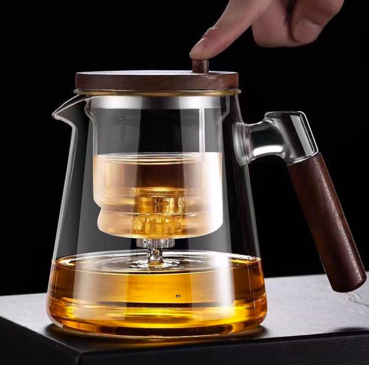 Borosilicate Bliss | Elegant Heat-Resistant Glass Teapot with Infuser 0