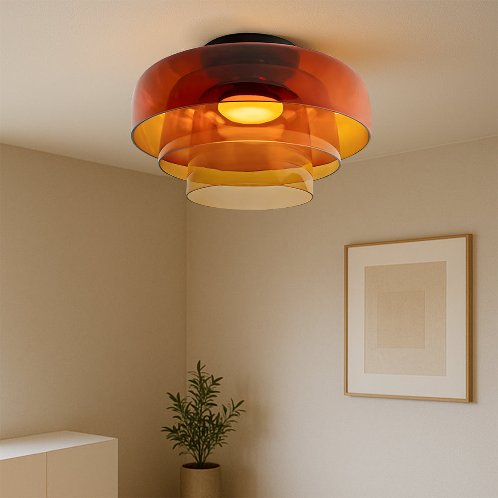 Brilora | Modern Scandinavian Bauhaus Glass Layered Pendant Lamp 1